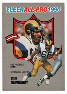 Tom Newberry - Los Angeles Rams (NFL Football Card) 1990 Fleer All-Pro # 6 Mint