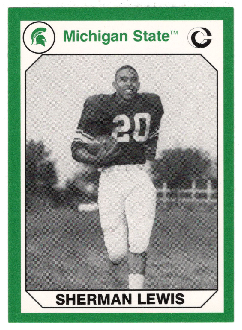 Sherman Lewis (Multi-Sports Card) 1990-91 Michigan State Collegiate Collection 200 # 13 Mint