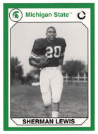 Sherman Lewis (Multi-Sports Card) 1990-91 Michigan State Collegiate Collection 200 # 13 Mint