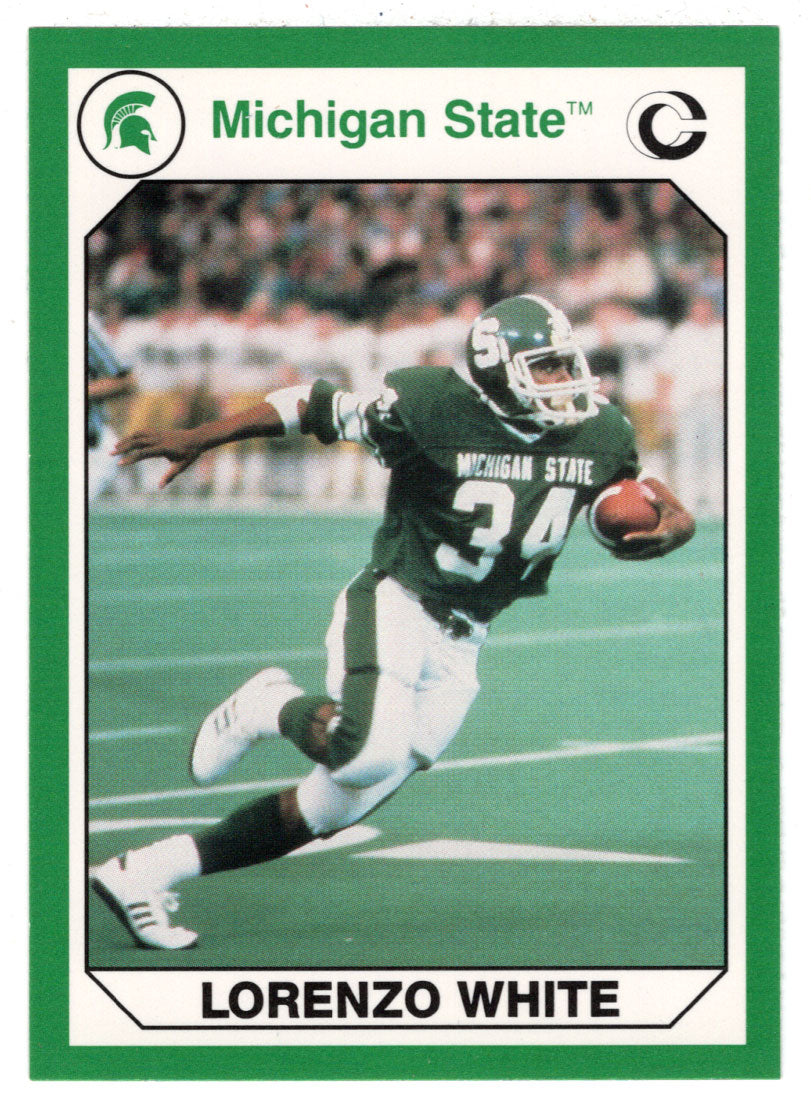 Lorenzo White (Multi-Sports Card) 1990-91 Michigan State Collegiate Collection 200 # 19 Mint