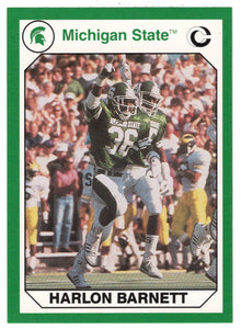 Harlon Barnett (Multi-Sports Card) 1990-91 Michigan State Collegiate Collection 200 # 42 Mint