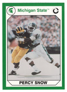 Percy Snow (Multi-Sports Card) 1990-91 Michigan State Collegiate Collection 200 # 44 Mint