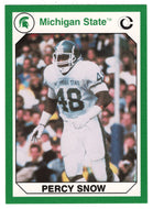 Percy Snow (Multi-Sports Card) 1990-91 Michigan State Collegiate Collection 200 # 56 Mint