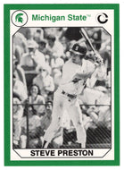 Steve Preston (Multi-Sports Card) 1990-91 Michigan State Collegiate Collection 200 # 65 Mint