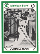 Cordell Ross (Multi-Sports Card) 1990-91 Michigan State Collegiate Collection 200 # 70 Mint