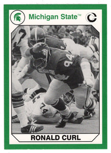 Ronald Curl (Multi-Sports Card) 1990-91 Michigan State Collegiate Collection 200 # 81 Mint