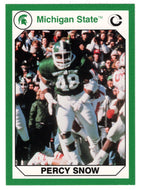 Percy Snow (Multi-Sports Card) 1990-91 Michigan State Collegiate Collection 200 # 82 Mint