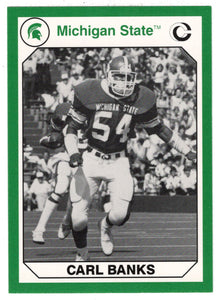 Carl Banks (Multi-Sports Card) 1990-91 Michigan State Collegiate Collection 200 # 83 Mint