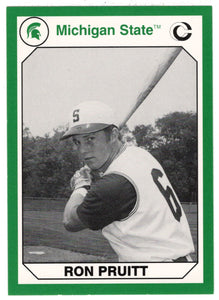 Ron Pruitt (Multi-Sports Card) 1990-91 Michigan State Collegiate Collection 200 # 87 Mint