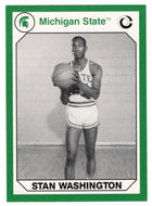 Stan Washington (Multi-Sports Card) 1990-91 Michigan State Collegiate Collection 200 # 113 Mint