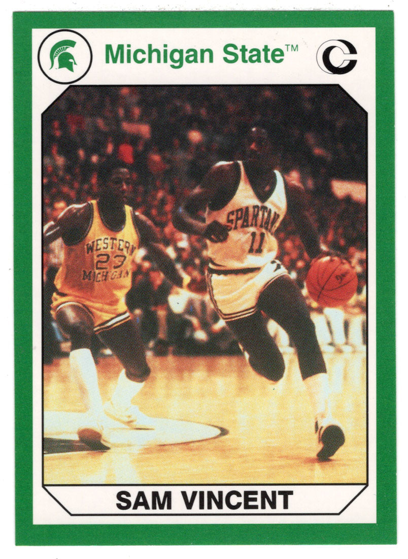 Sam Vincent (Multi-Sports Card) 1990-91 Michigan State Collegiate Collection 200 # 148 Mint