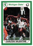 Carlton Valentine (Multi-Sports Card) 1990-91 Michigan State Collegiate Collection 200 # 149 Mint