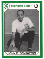John E. Benington (Multi-Sports Card) 1990-91 Michigan State Collegiate Collection 200 # 151 Mint