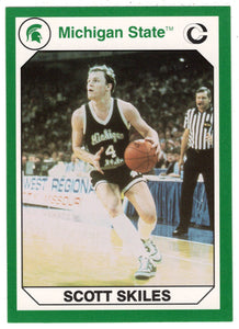 Scott Skiles (Multi-Sports Card) 1990-91 Michigan State Collegiate Collection 200 # 152 Mint