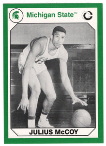 Julius McCoy (Multi-Sports Card) 1990-91 Michigan State Collegiate Collection 200 # 188 Mint