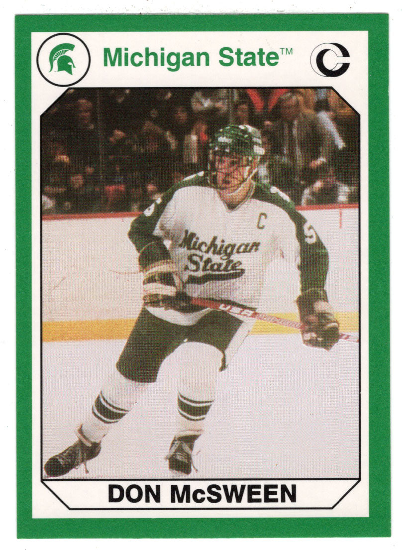 Don McSween (Multi-Sports Card) 1990-91 Michigan State Collegiate Collection 200 # 196 Mint