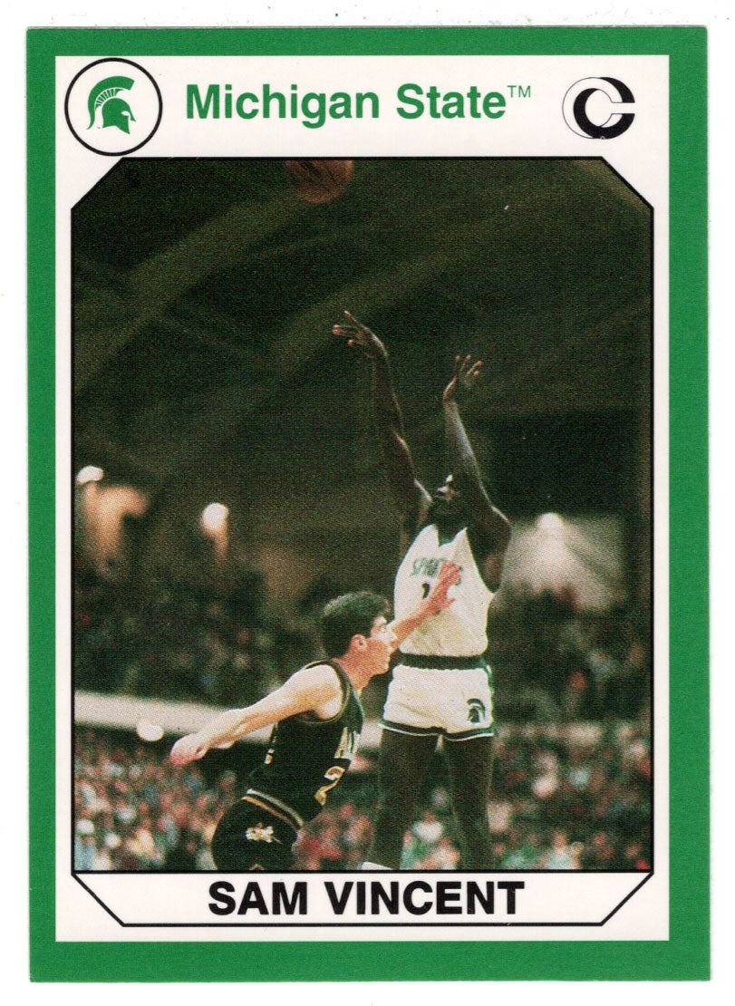 Sam Vincent (Multi-Sports Card) 1990-91 Michigan State Collegiate Collection 200 # 198 Mint