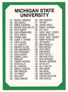 Checklist # 2 (# 101 - # 200) (Multi-Sports Card) 1990-91 Michigan State Collegiate Collection 200 # 200 Mint