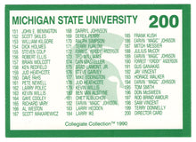 Load image into Gallery viewer, Checklist # 2 (# 101 - # 200) (Multi-Sports Card) 1990-91 Michigan State Collegiate Collection 200 # 200 Mint
