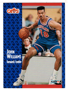 John Williams - Cleveland Cavaliers (NBA Basketball Card) 1991-92 Fleer # 40 Mint