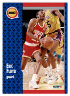 Eric Floyd - Houston Rockets (NBA Basketball Card) 1991-92 Fleer # 74 Mint