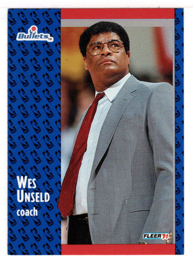 Wes Unseld - Washington Bullets (NBA Basketball Card) 1991-92 Fleer # 209 Mint