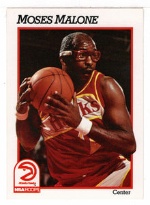 Moses Malone - Atlanta Hawks (NBA Basketball Card) 1991-92 Hoops # 2 Mint