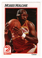 Moses Malone - Atlanta Hawks (NBA Basketball Card) 1991-92 Hoops # 2 Mint