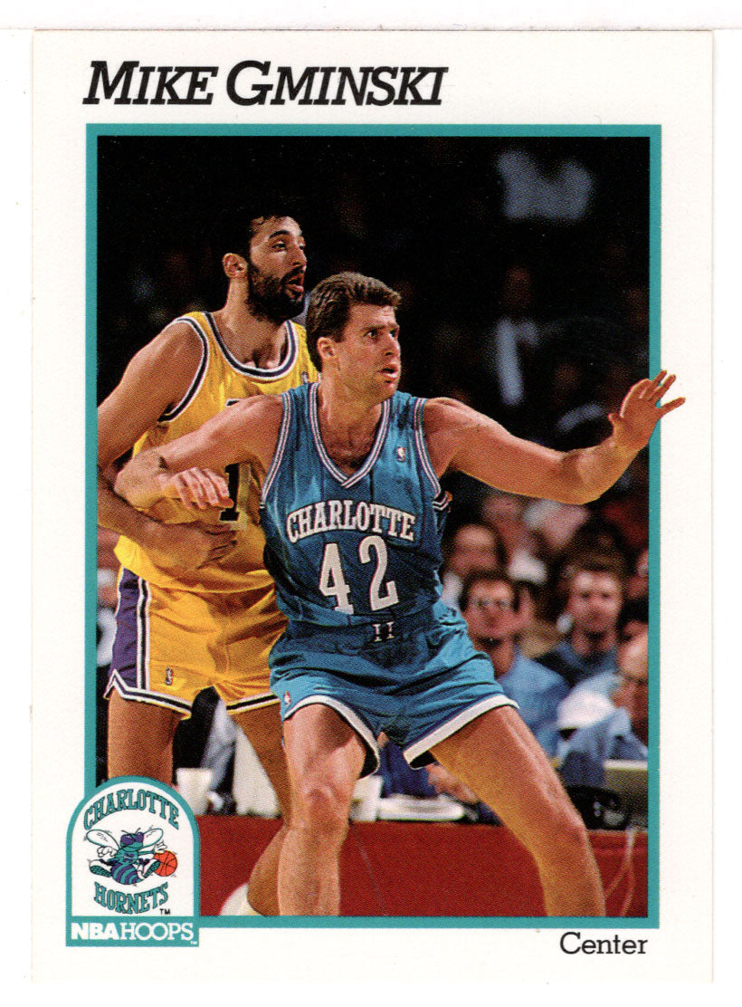 Mike Gminski - Charlotte Hornets (NBA Basketball Card) 1991-92 Hoops # 22 Mint