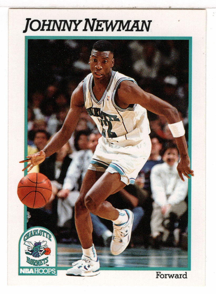 Johnny Newman - Charlotte Hornets (NBA Basketball Card) 1991-92 Hoops # 23 Mint