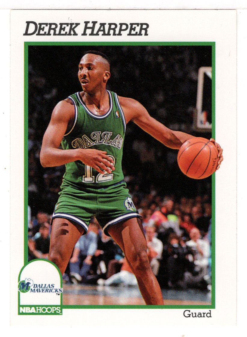 Derek Harper - Dallas Mavericks (NBA Basketball Card) 1991-92 Hoops # 46 Mint