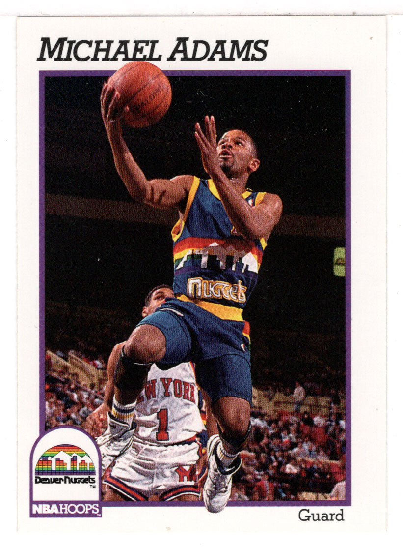 Michael Adams - Denver Nuggets (NBA Basketball Card) 1991-92 Hoops # 51 Mint