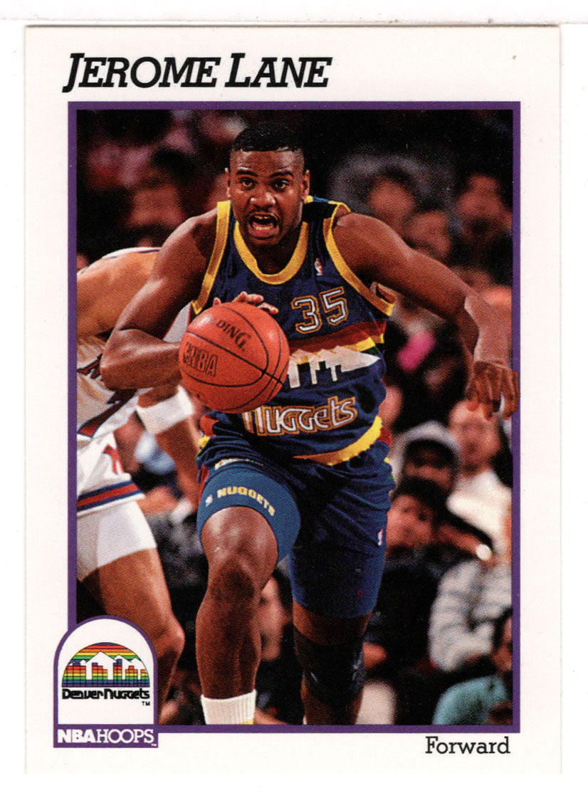 Jerome Lane - Denver Nuggets (NBA Basketball Card) 1991-92 Hoops # 53 Mint