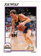 Joe Wolf - Denver Nuggets (NBA Basketball Card) 1991-92 Hoops # 57 Mint