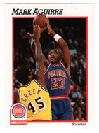 Mark Aguirre - Detroit Pistons (NBA Basketball Card) 1991-92 Hoops # 59 Mint