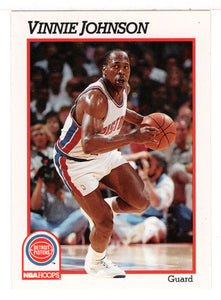 Vinnie Johnson - Detroit Pistons (NBA Basketball Card) 1991-92 Hoops # 62 Mint