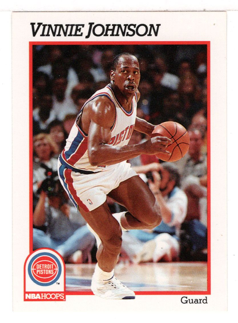 Vinnie Johnson - Detroit Pistons (NBA Basketball Card) 1991-92 Hoops # 62 Mint