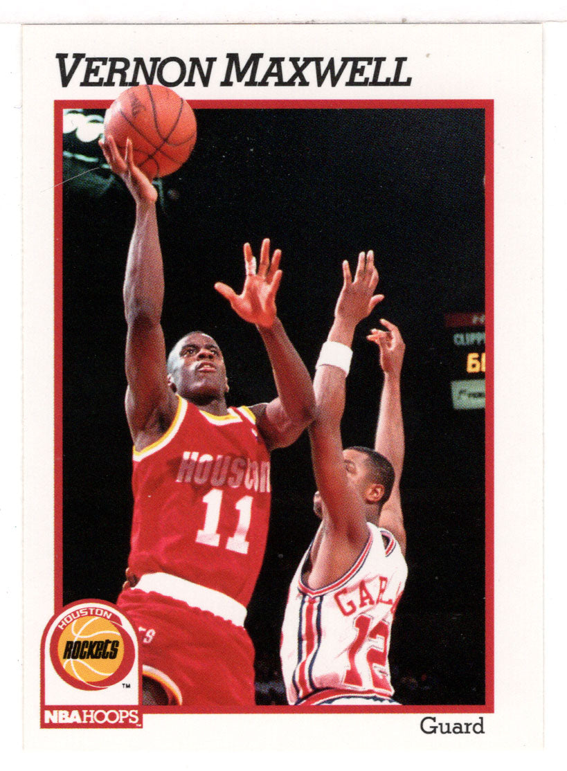 Vernon Maxwell - Houston Rockets (NBA Basketball Card) 1991-92 Hoops # 77 Mint