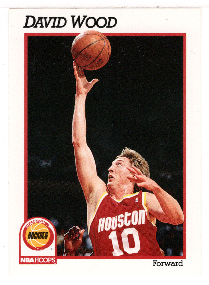 David Wood RC - Houston Rockets (NBA Basketball Card) 1991-92 Hoops # 82 Mint