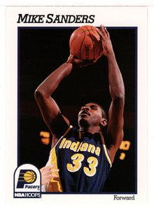 Mike Sanders - Indiana Pacers (NBA Basketball Card) 1991-92 Hoops # 86 Mint