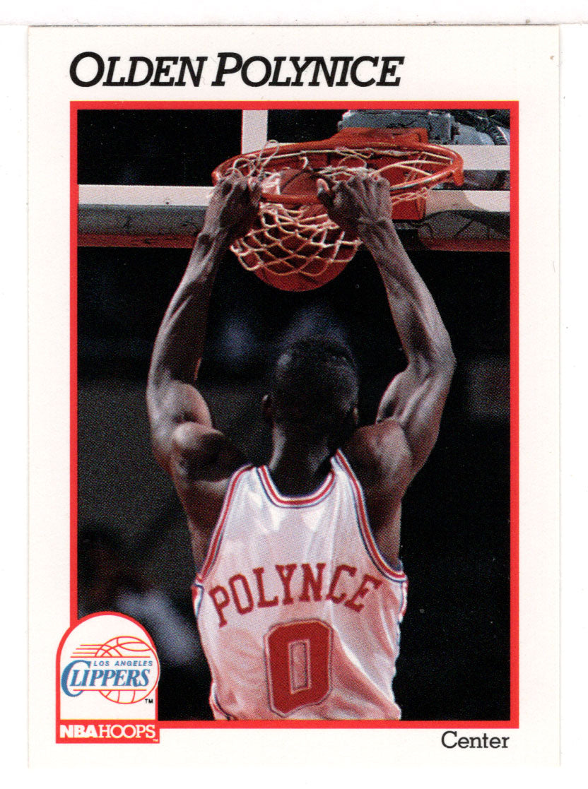 Olden Polynice - Los Angeles Clippers (NBA Basketball Card) 1991-92 Hoops # 97 Mint