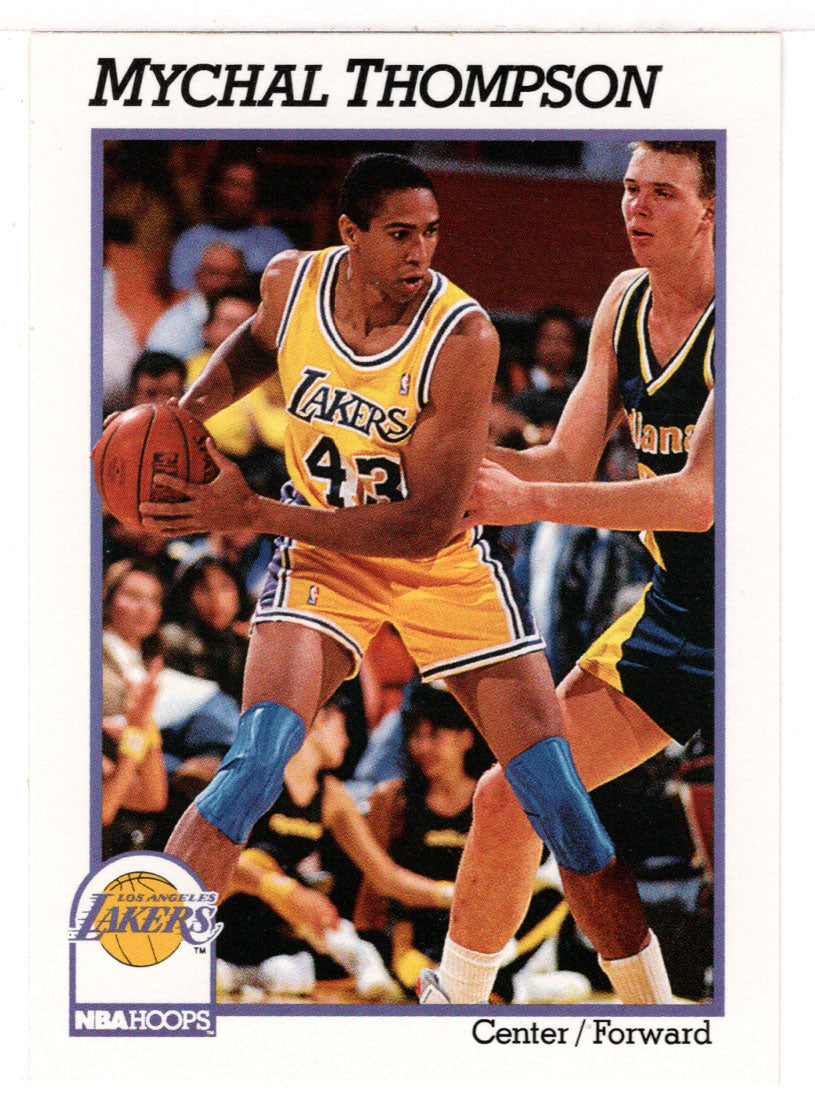 Mychal Thompson - Los Angeles Lakers (NBA Basketball Card) 1991-92 Hoops # 105 Mint