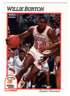 Willie Burton - Miami Heat (NBA Basketball Card) 1991-92 Hoops # 107 Mint