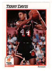 Terry Davis - Miami Heat (NBA Basketball Card) 1991-92 Hoops # 109 Mint