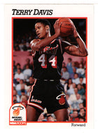 Terry Davis - Miami Heat (NBA Basketball Card) 1991-92 Hoops # 109 Mint