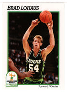 Brad Lohaus - Milwaukee Bucks (NBA Basketball Card) 1991-92 Hoops # 118 Mint