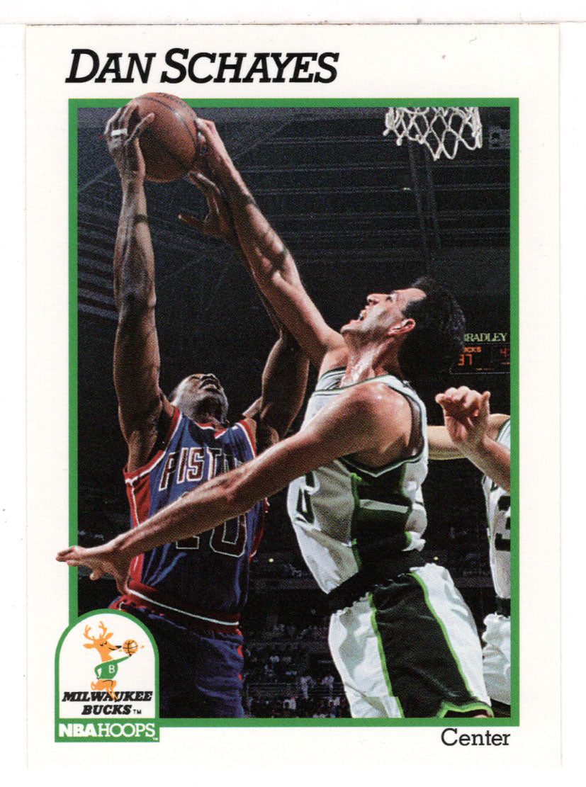 Dan Schayes - Milwaukee Bucks (NBA Basketball Card) 1991-92 Hoops # 121 Mint