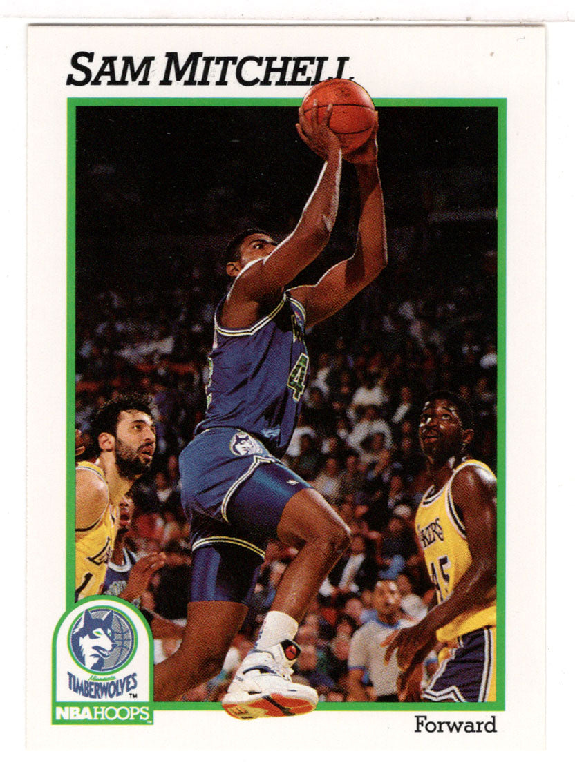 Sam Mitchell - Minnesota Timberwolves (NBA Basketball Card) 1991-92 Hoops # 127 Mint