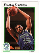 Felton Spencer - Minnesota Timberwolves (NBA Basketball Card) 1991-92 Hoops # 130 Mint