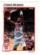 Chris Morris - New Jersey Nets (NBA Basketball Card) 1991-92 Hoops # 136 Mint